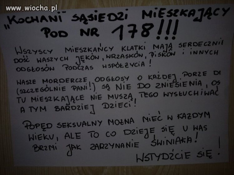 Uciążliwy sąsiad.