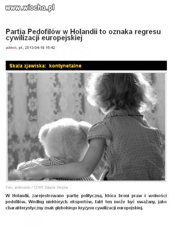 W Holandii zarejestrowano partię 