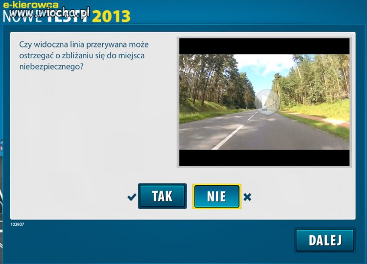 Testy na prawo jazdy 2013