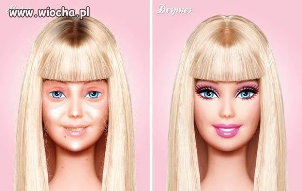 Barbie bez makijażu