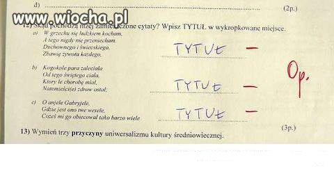 Skąd pochodzą niżej zamieszczone cytaty ?? 