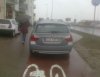Mistrz parkowania na...ścieżce rowerowej