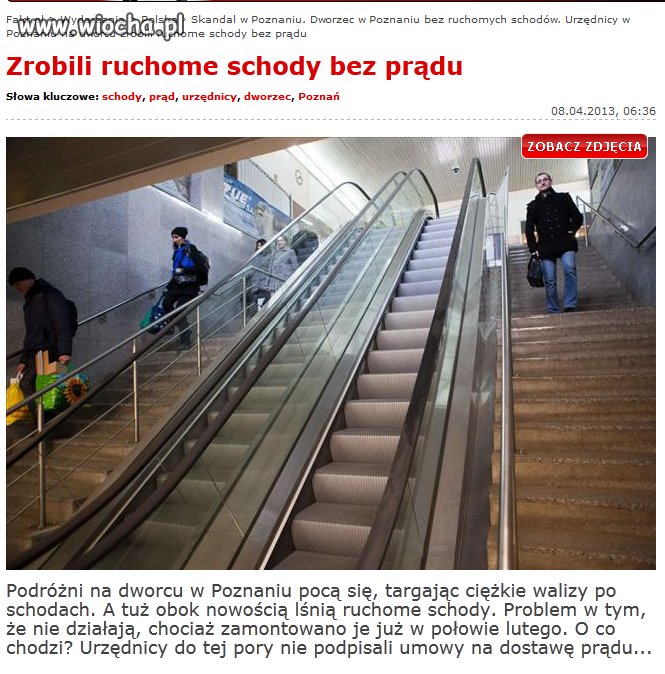 Schody są ale urzędnicy znowu zawiedli