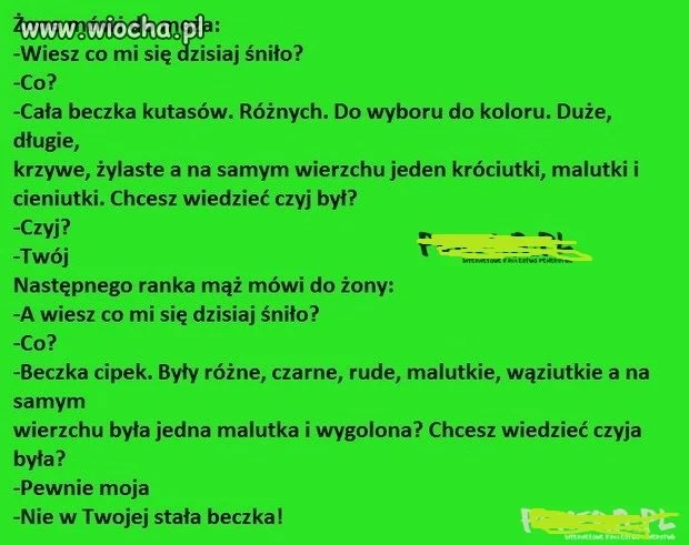 Żona mówi do męża...