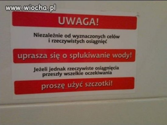 Prośba babci klozetowej