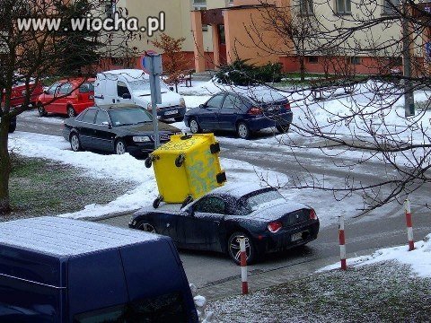 Karny ku**as za złe parkowanie