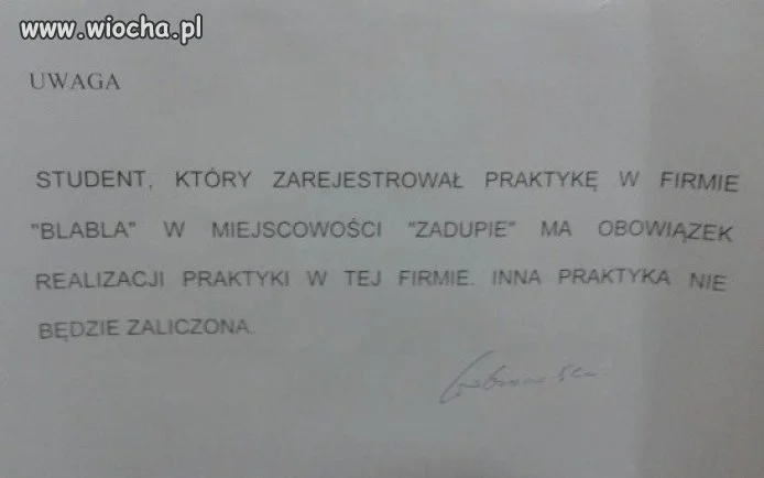 Jak się zobowiązał...