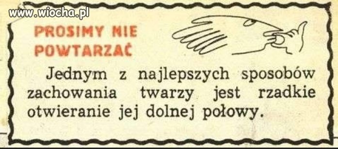 Moja prywatna rada do polityków