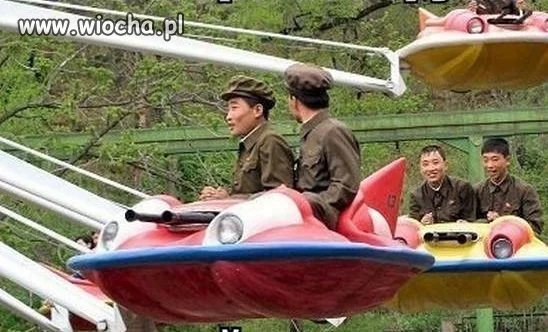 Koreańczycy lecą na Amerykę. 