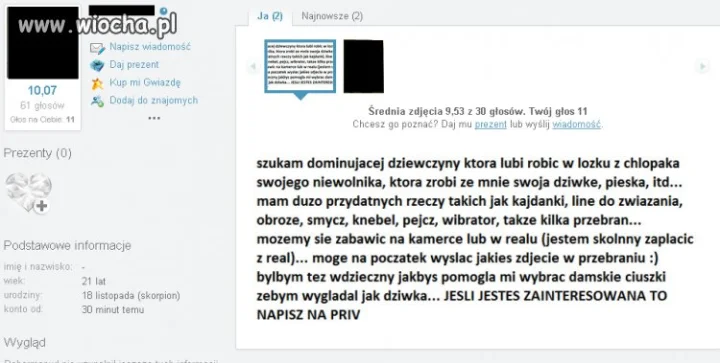 "szukam dominującej dziewczyny..."