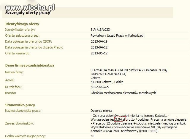 Walka z bezrobociem !!!