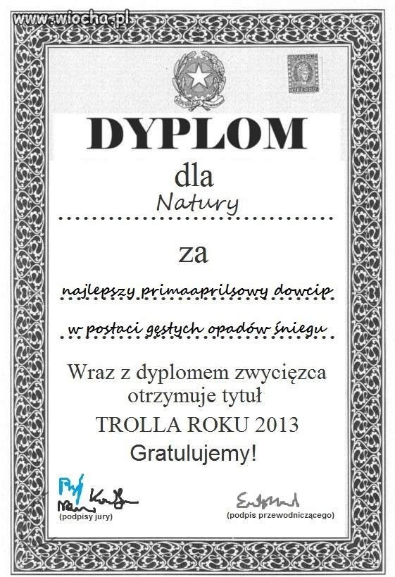 Dyplom uznania