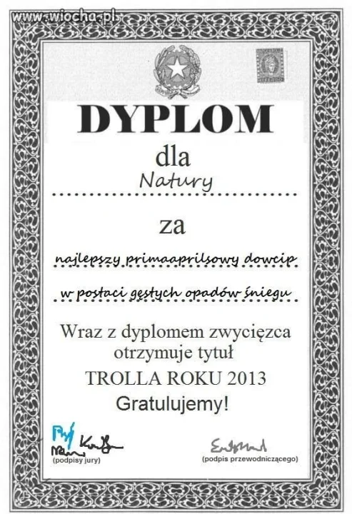 Dyplom uznania