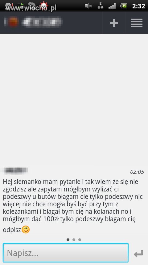 Lizanie podeszwy...