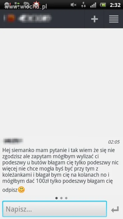 Lizanie podeszwy...