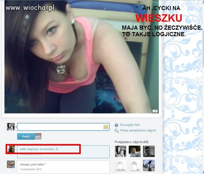 "cycki na wieszku"