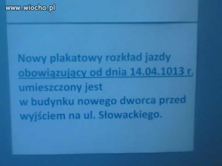 Tylko w Polsce podróżujemy w czasie...rok 1013