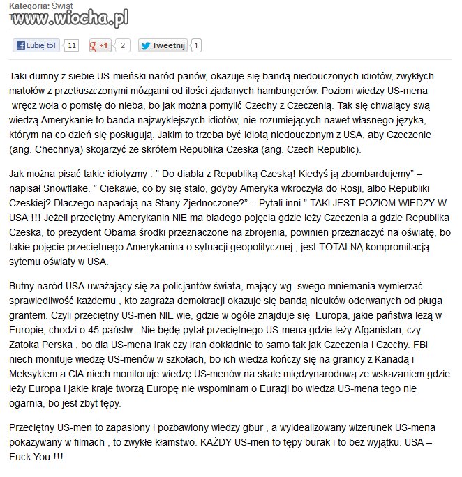 Kilka zdań na temat Amerykanów