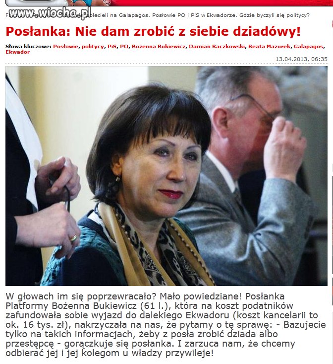 Zafundowała sobie wakacje za nasze pieniądze