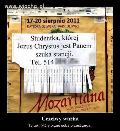 Ciekawe ogłoszenie