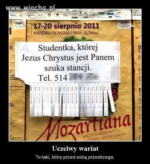 Ciekawe ogłoszenie
