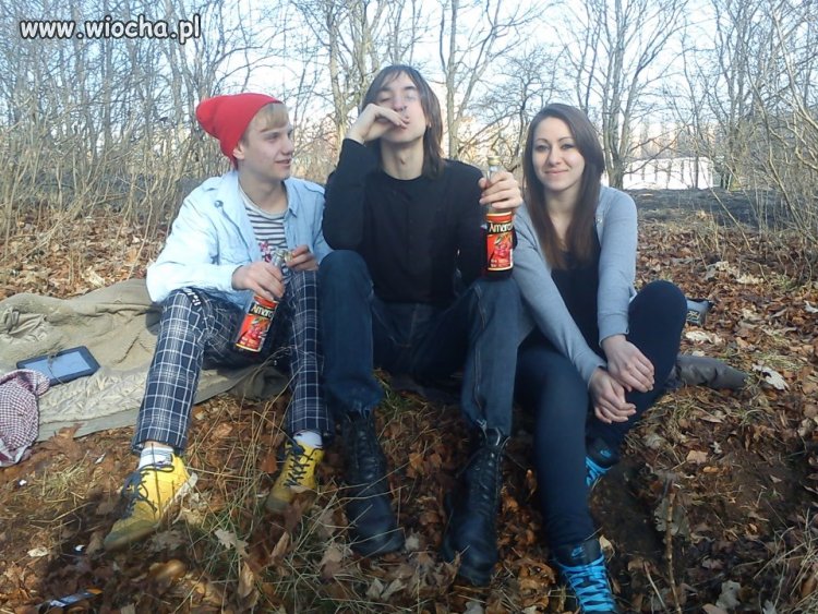 Piją najtańsze wino z biedry