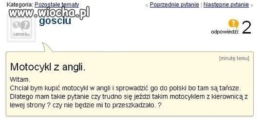 Motocykl z angli.