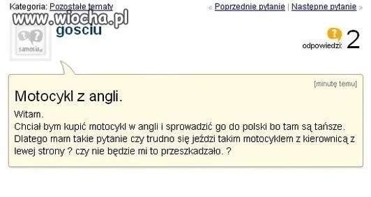 Motocykl z angli.