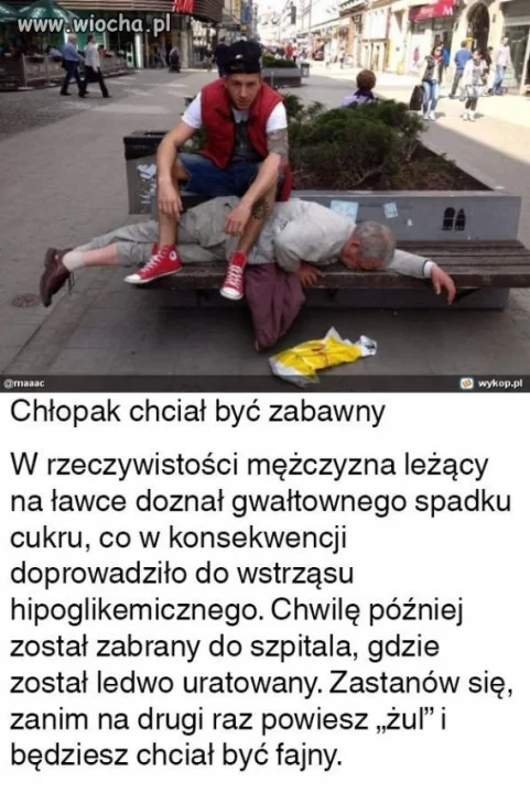 Chciał się popisać