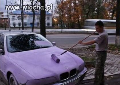 Profesjonalne nakładanie nowego lakieru