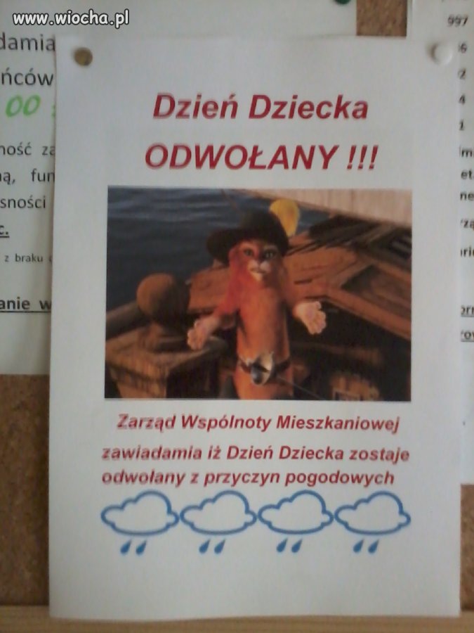 Dzień dziecka odwołany !!!