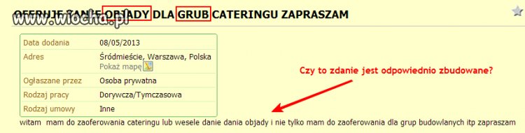 Oferta pracy dla...