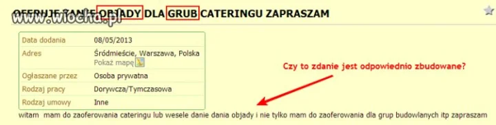 Oferta pracy dla...