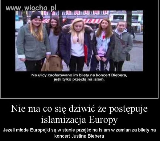 Nie ma co się dziwić, że postępuje islamizacja 