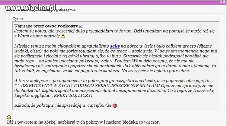Pokrzywa - cudeńko dla Panów