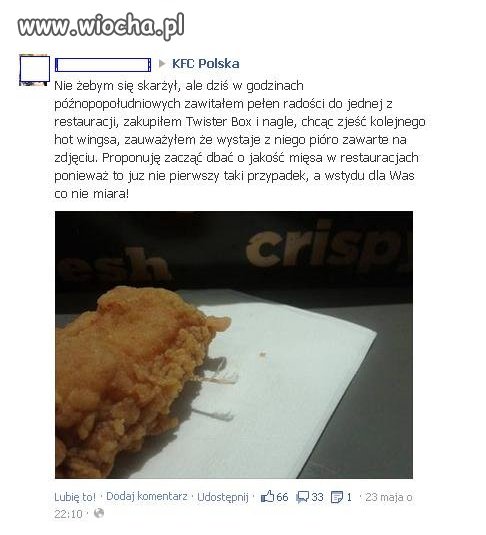 Wiocha w KFC - świadomość rośnie!