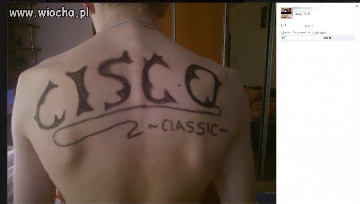 Szpan na "tatuaż" 