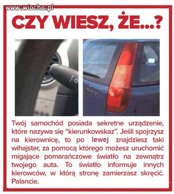 Ciekawostka dla kierowców
