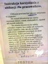Instrukcja korzystania z ubikacji w TESCO