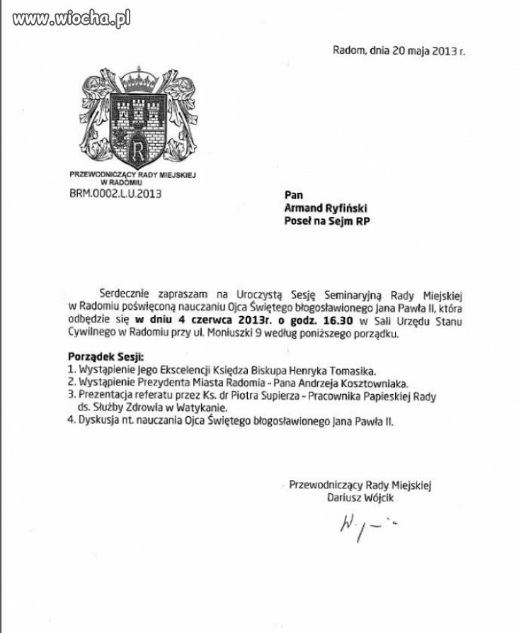 Tym zajmuje się rada miejska w Radomiu.