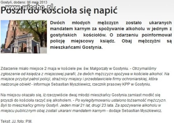 Na browar do kościółka