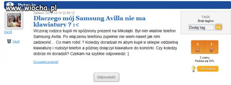 Nie wiem czy zauważyliście, ale użytkownik wiocha 