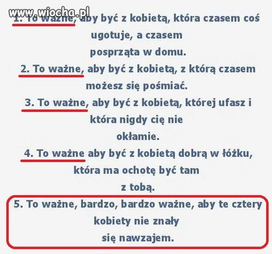 To ważne ...