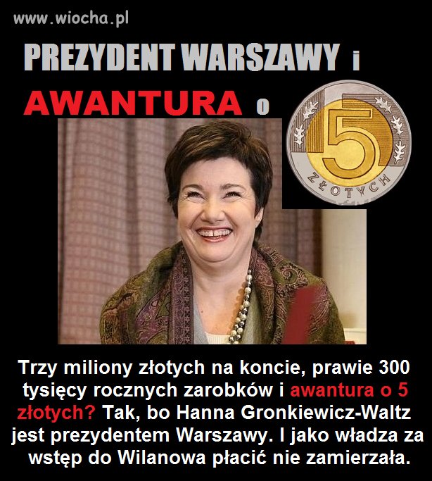 HGW i awantura o 5 zł.