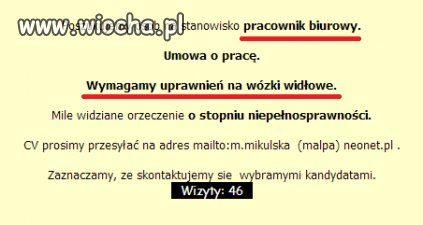 Pracownik biurowy