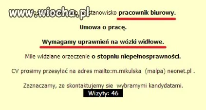 Pracownik biurowy