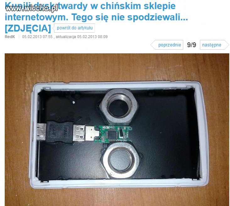 Kupili dysk twardy...