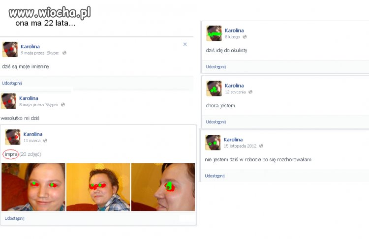22 lata i sama gada do siebie na fb