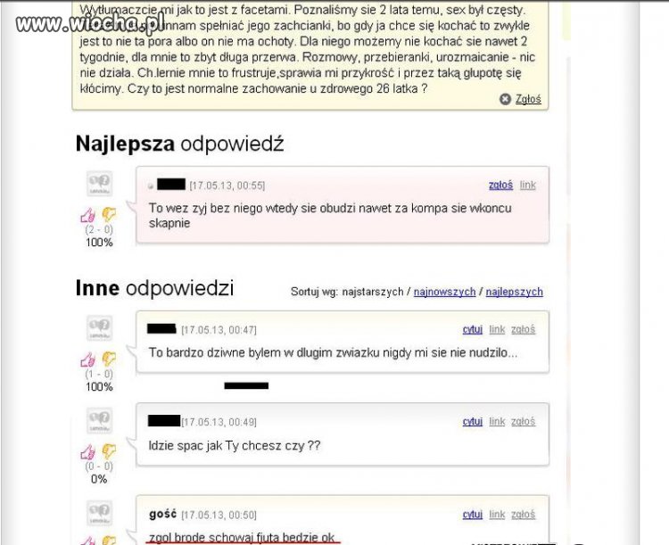 Sex z moim facetem...