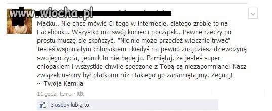 Nie ma to jak zrywanie przez Facebooka